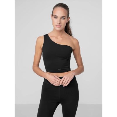 Women's One-Shoulder Yoga Crop Top 4F H4Z22-TSD033