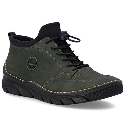 7. Women's ankle boots green Rieker 55071-54