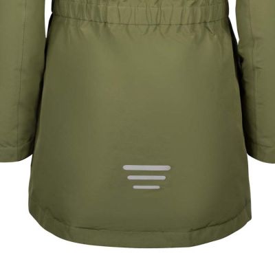 6. Trollkids Girls Alesund Coat Children's Winter Hooded Jacket Waterproof Down Green (301-323)