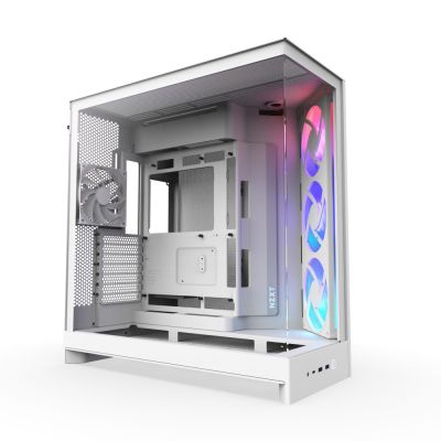 NZXT H9 Flow RGB Midi Tower Case White
