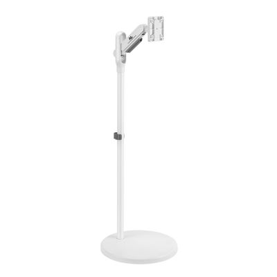 2. Maclean Mobile Floor Stand for Monitor/TV, Gas Spring, 17"-35", 2-10kg, White, MC-970W