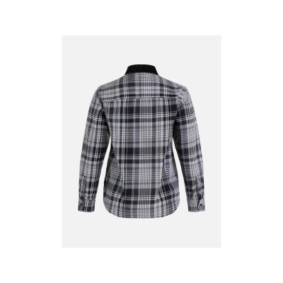 3. Peak Performance W Heavy Cotton Shirt Black Checkered