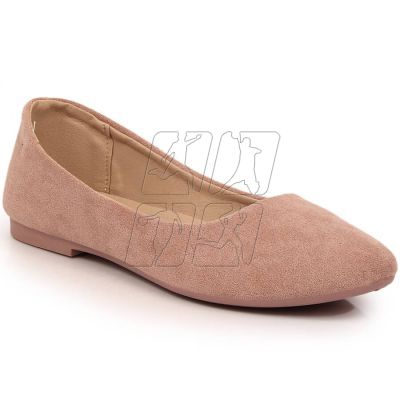 2. eVento W EVE205C suede ballerinas, dirty pink