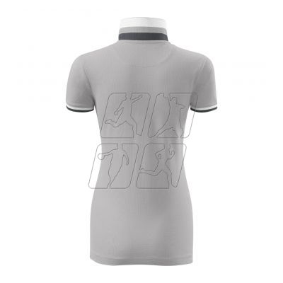 3. Malfini Collar Up W MLI-257A4 silver gray polo shirt