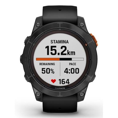 11. Garmin Fenix 7 Pro Solar Edition Slate Grey / Black Band Sports Watch