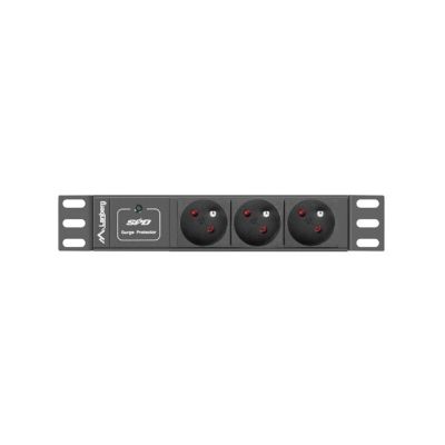 4. Lanberg RACK Power Strip PDU-03E-0200-IEC-BK (3 x Type E; 10 A; 2 m; black)