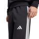 5. Men's adidas Essentials Three Stripes Fleece Wide Leg Pants Black JM1770