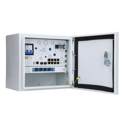 3. Extralink Outdoor PoE Switch Minos 8x RJ45 1000Mb/s PoE, 2x SFP, 200W, L2, active cooling