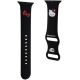3. Hello Kitty Silicone Kitty Head Strap for Apple Watch 42/44/45/49mm - Black