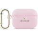 Guess Grained Classic Logo Case for AirPods Pro 3 - Pink