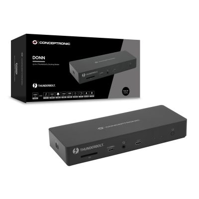 7. CONCEPTRONIC 13-1 USB-C->HDMI/2xUSB-A/2xUSB-C/+ 96W docking station black