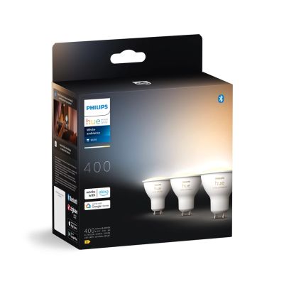 8. Philips Hue White Ambiance smart GU10 spotlight (3-pack)