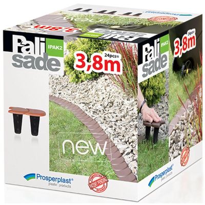 5. GARDEN PALISADE FLAT DOUBLE PUBLIC EDGE 3.8 M GREY STONE