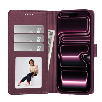 2. Tech-Protect Wallet MagSafe case for iPhone 17 Pro Max / 18 Pro Max - burgundy