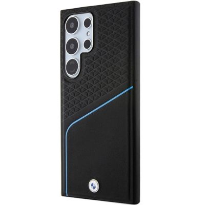 2. BMW BMHMS24L23RDCLK S24 Ultra S928 black/black hardcase Signature Leather Textured & Line MagSafe