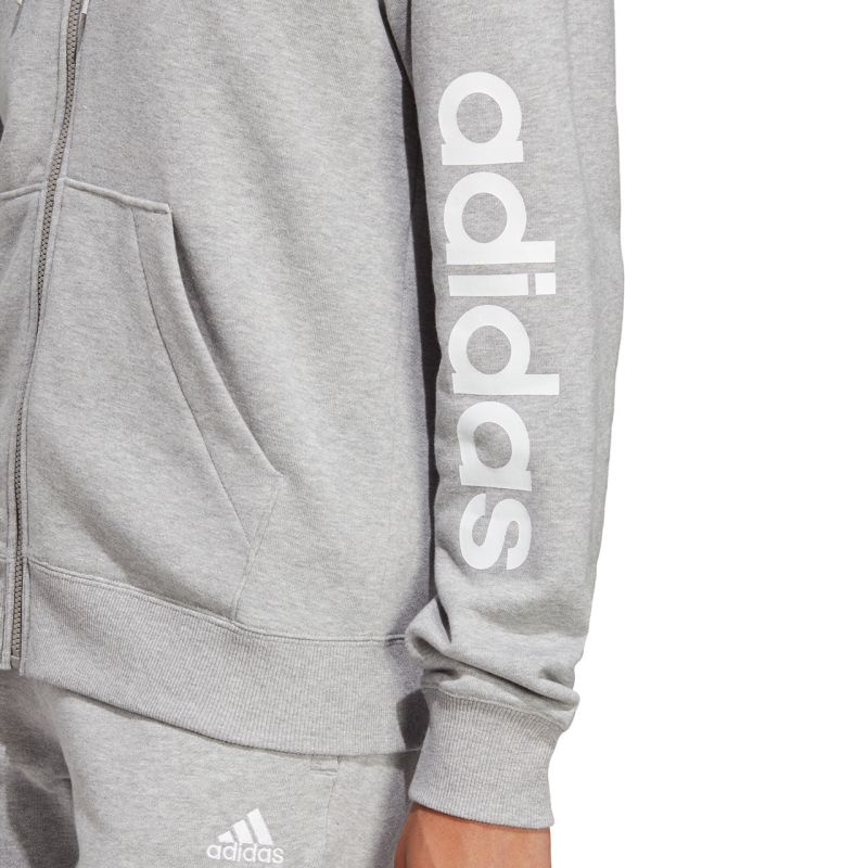 10. adidas Essentials Linear Full-Zip French Terry Hoodie W IC6866