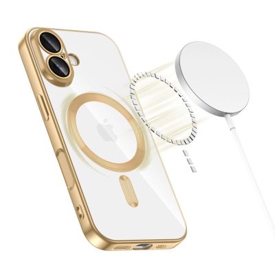 2. Tech-Protect MagFlex MagSafe Case for iPhone 17 - Transparent Gold