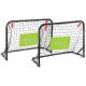 5. SET OF 2 METAL GOALS WITH NET, BALL, PUMP 60X45X24CM ENERO