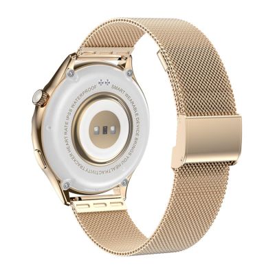 5. Rubicon RNCF02-2 Women's Smartwatch Gold + Pink Strap