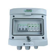 Hermetic IP65 EMITER AC connection switchboard with AC surge arrester Noark type 2, 16A 3-Ph