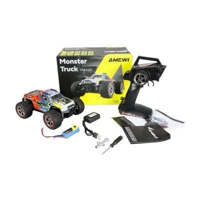 3. Amewi Hyper Go MAX20 Monster Truck Li-Po 750mAh Blue/Orange