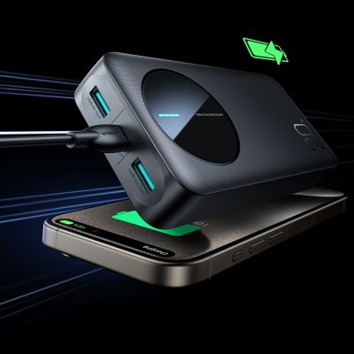 11. Powerbank Joyroom JR-PBF14 20000mAh 2.4A 2x USB-A 1x USB-C - black