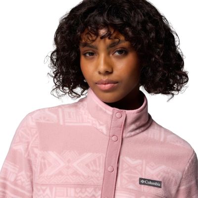 4. Columbia Benton Spring Printed 1/2 Snap 2085611659 Pink L