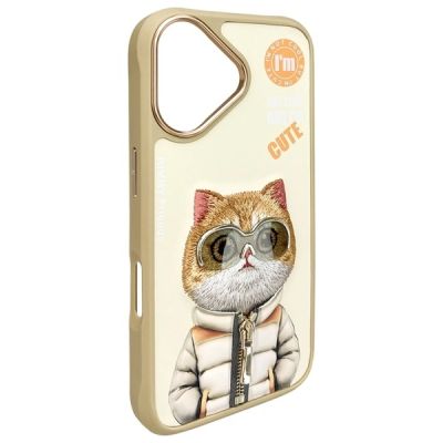 4. Nimmy Cool&Cute 2.0 Cat Case for iPhone 16 - Green