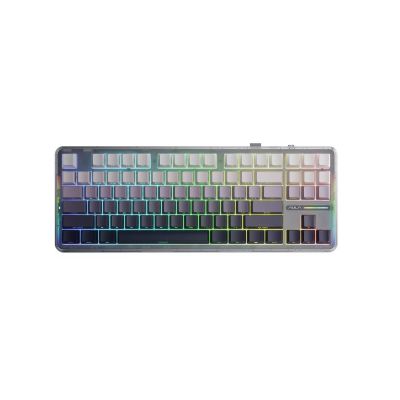 gasket F87 Gradient Gray SpaceCrystal switch RGB AULA keyboard