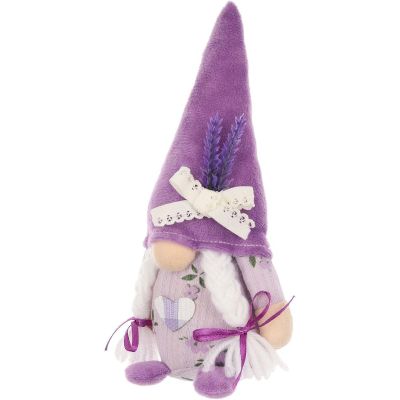 3. gnome lavender girl 20cm spring decoration