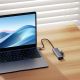 9. Baseus UltraJoy Series USB-A hub 4xUSB-A 3.0 1xUSB-C 5V - gray