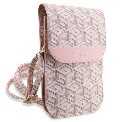 3. Guess Handbag GUWBHGCFSEP pink/pink GCube Stripe