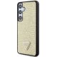 2. Guess Rhinestone Triangle case for Samsung Galaxy S24+ - gold