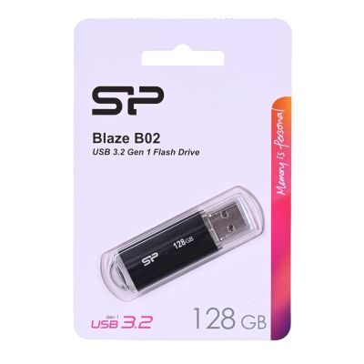 4. Pendrive Silicon Power Blaze B02 128GB USB 3.1 black (SP128GBUF3B02V1K)
