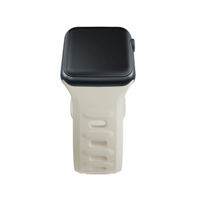 8. 3mk Silicone Watch Strap for Apple Watch 38/40/41 mm - white