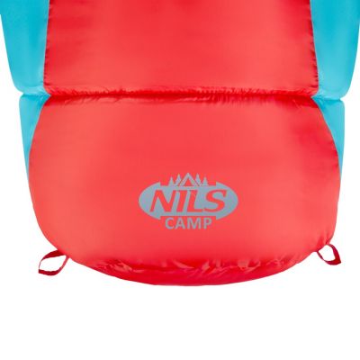9. NILS CAMP NC2012 Sleeping Bag, Red and Blue