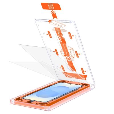 2. Tech-Protect Quick Set+ Tempered Glass for Samsung Galaxy S25 - Transparent