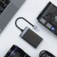 11. Orico CL4D-A3 USB-A 3.0 SD microSD CF MS 5 Gb/s Memory Card Reader - Black and Silver