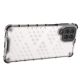 17. Honeycomb case armored cover with a gel frame for Samsung Galaxy M53 5G transparent