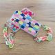 8. Color Chain Case gel flexible elastic case cover with a chain pendant for Xiaomi Redmi Note 10 / Redmi Note 10S multicolour  (2)