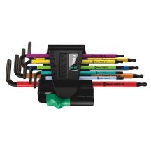 Set of TORX BO Multicolour keys, BlackLaser, with magnetizer, 967/9 TX BO Multicolour 1 WERA