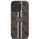 3. Guess 4G Printed Stripes MagSafe Case for iPhone 16 Pro Max - Brown