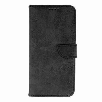 2. Leather Book Case for iPhone 16 - black