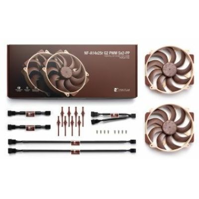 4. NOCTUA 140mm NF-A14x25r G2 PWM Sx2-PP Fans