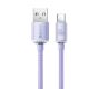 2. Baseus Crystal Shine Series cable USB cable for fast charging and data transfer USB Type A - USB Type C 100W 1.2m purple (CAJY000405)