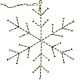 2. DECORATIVE HANGING SNOWFLAKE WITH 470 LEDS, WARM WHITE