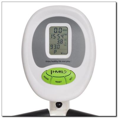 6. HMS R9259 white and green recumbent magnetic bike