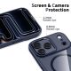 3. Tech-Protect MagMat MagSafe Case for iPhone 17 Pro Max - Transparent - Navy Blue
