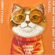 6. Nimmy Glasses Cool Cat Case for iPhone 17 Pro - Orange
