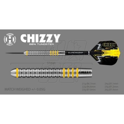 3. Harrows Chizzy Darts 80% Steeltip HS-TNK-000013896
